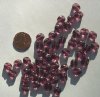50 8-9mm Dented Twisted Ovals - Amethyst